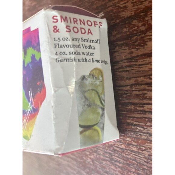 Smirnoff Bonus Pair Of Socks Rainbow Tie Dye Socks One Size Sportwear - Picture 3 of 5